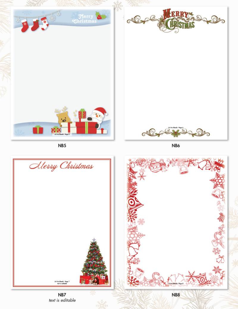 Christmas Letterhead High Quality Printing Services